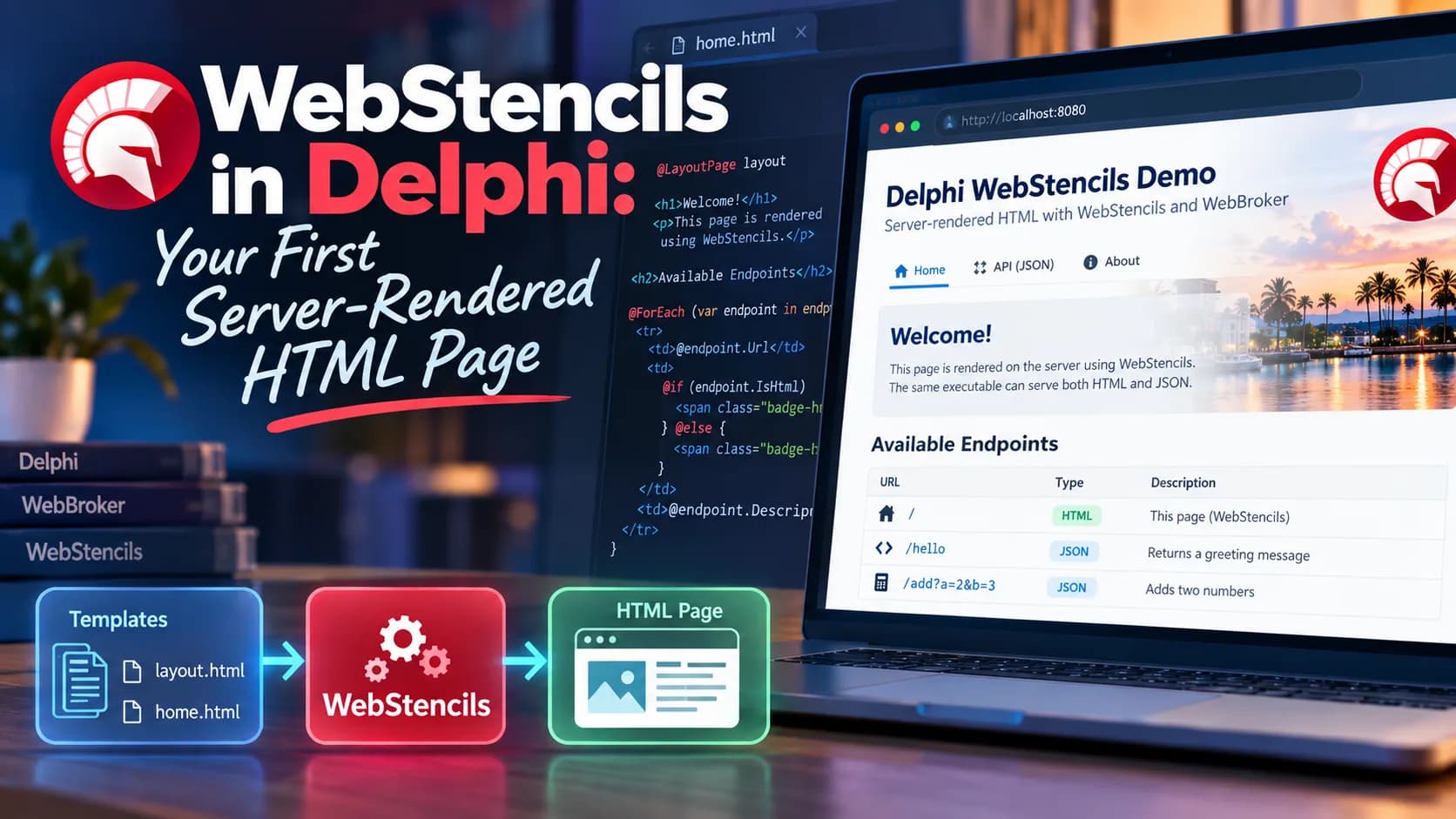 WebStencils in Delphi: Ihre erste serverseitig gerenderte HTML-Seite
