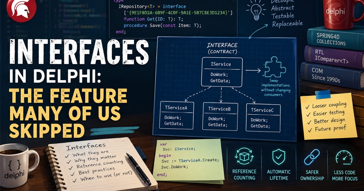 Interfaces in Delphi: Das Feature, das viele von uns übersprungen haben ...